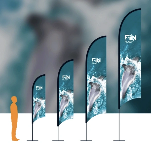 Fin Custom Printed Flag